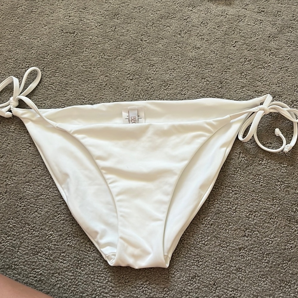 Becca White Tie Swim BOTTOMS